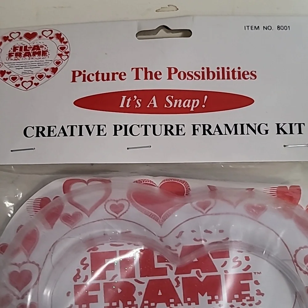 Vintage Picture Frame Acrylic Fil-A-Frame (Craft Frames) (1990s)‎ - Heart